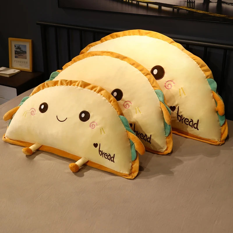 Giant Semicircle Toast Bread Plush Pillow, 20-37" | 51-95 cm