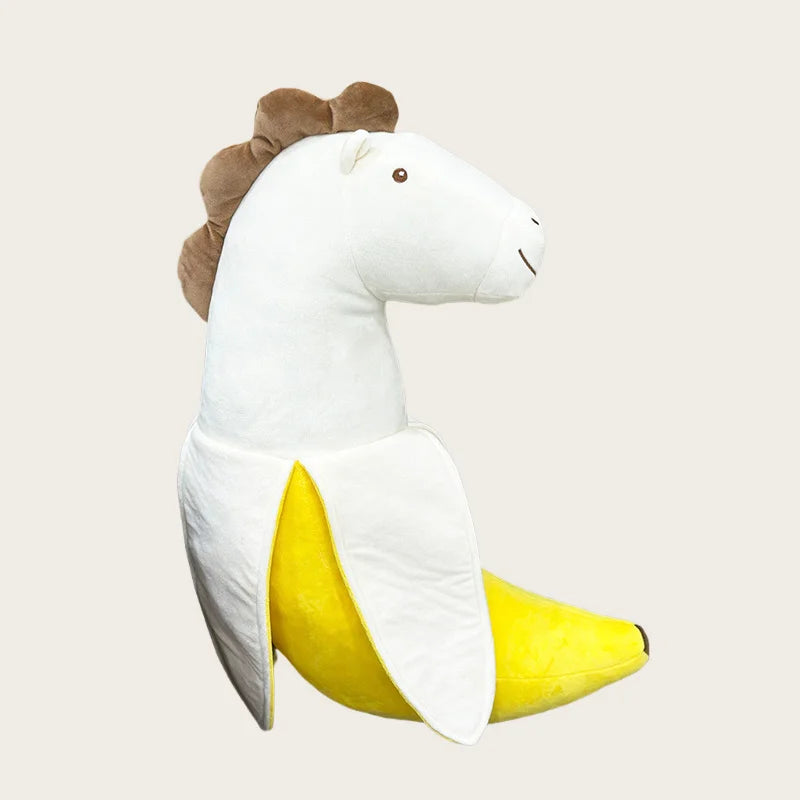 Banana Horse Plush Toy – Funny Stuffed Animal, 19" | 48 cm