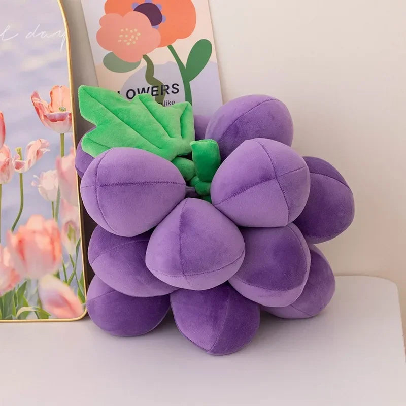 Realistic Grape Plushies, Seven Colors, 9-14" | 22-35 cm