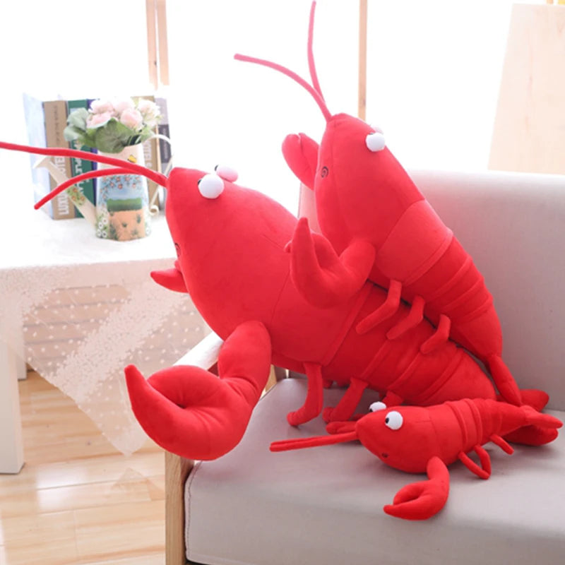 Jumbo Cartoon Red Lobster Plush Toy, 12-31" | 30-80 cm