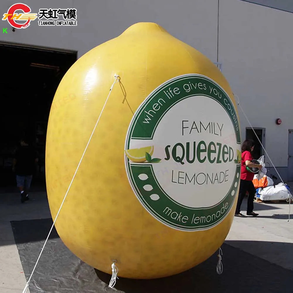 Giant Inflatable Lemon - up to 6m/19 ft tall - Lawn Decoration