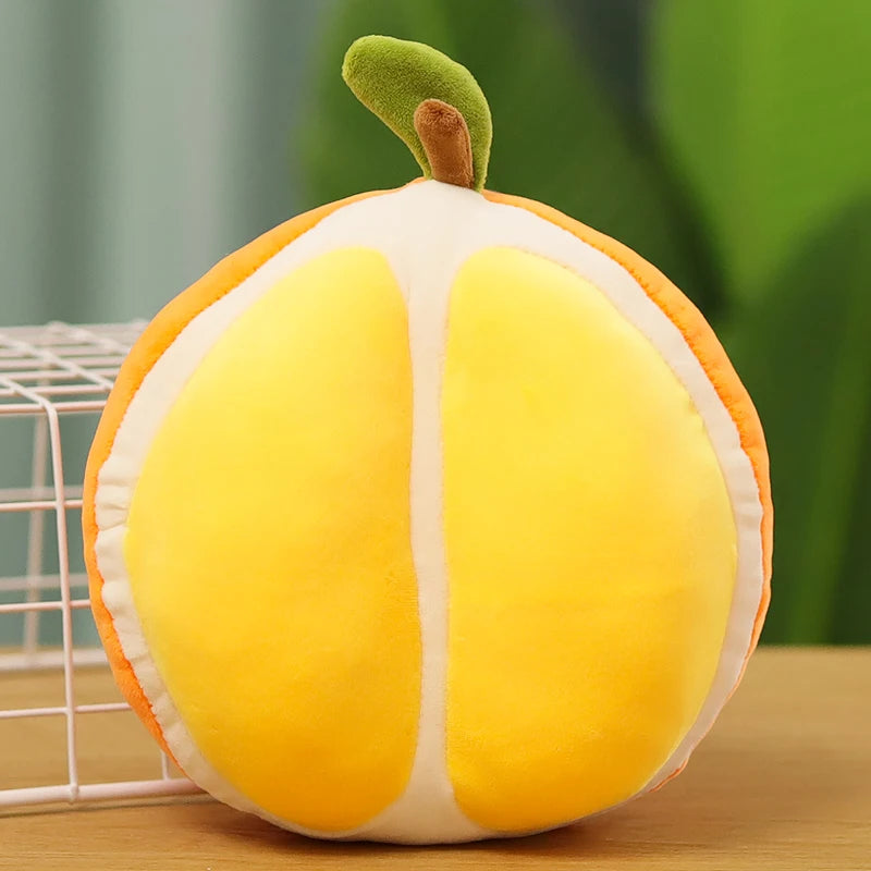 Peluche Naranja Cortado Realista, 10" | 25 centímetros