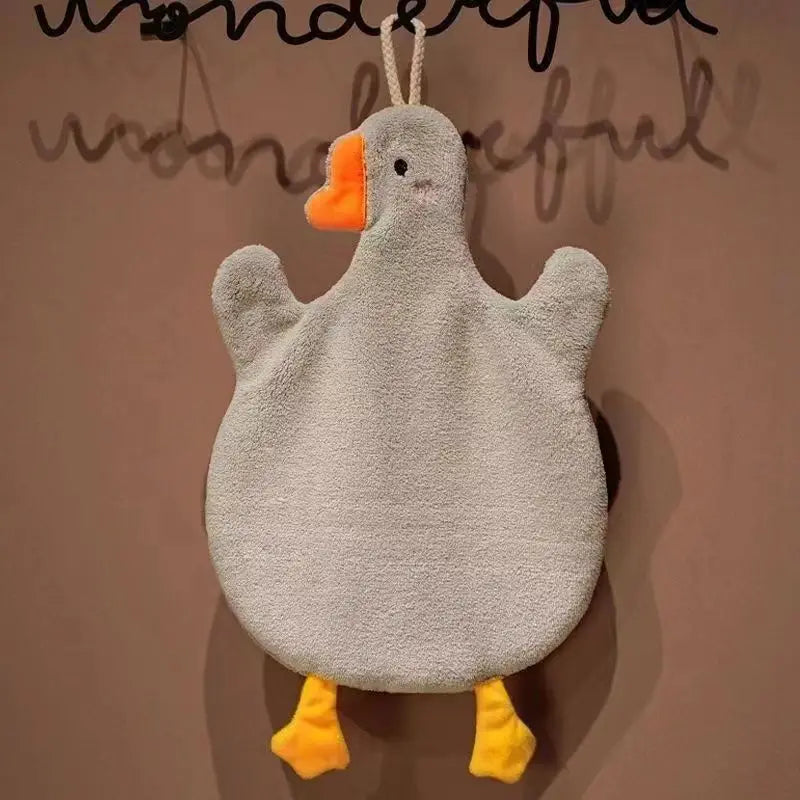 Cartoon Goose Hanging Handkerchief – Kitchen & Bathroom Towel