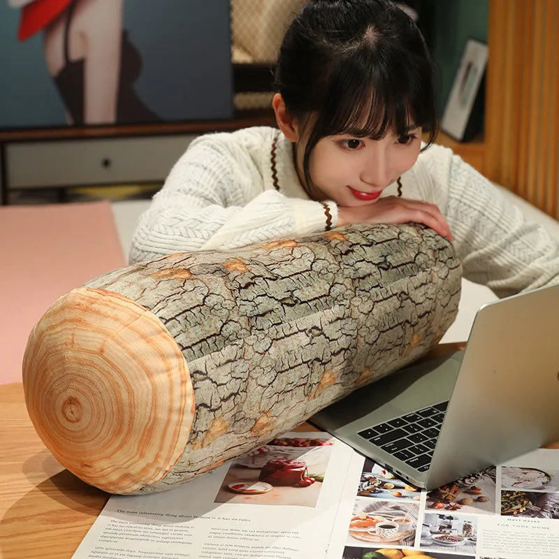 Peluches en forme de bûche réalistes, quatre styles, 20-28" | 50-70 cm