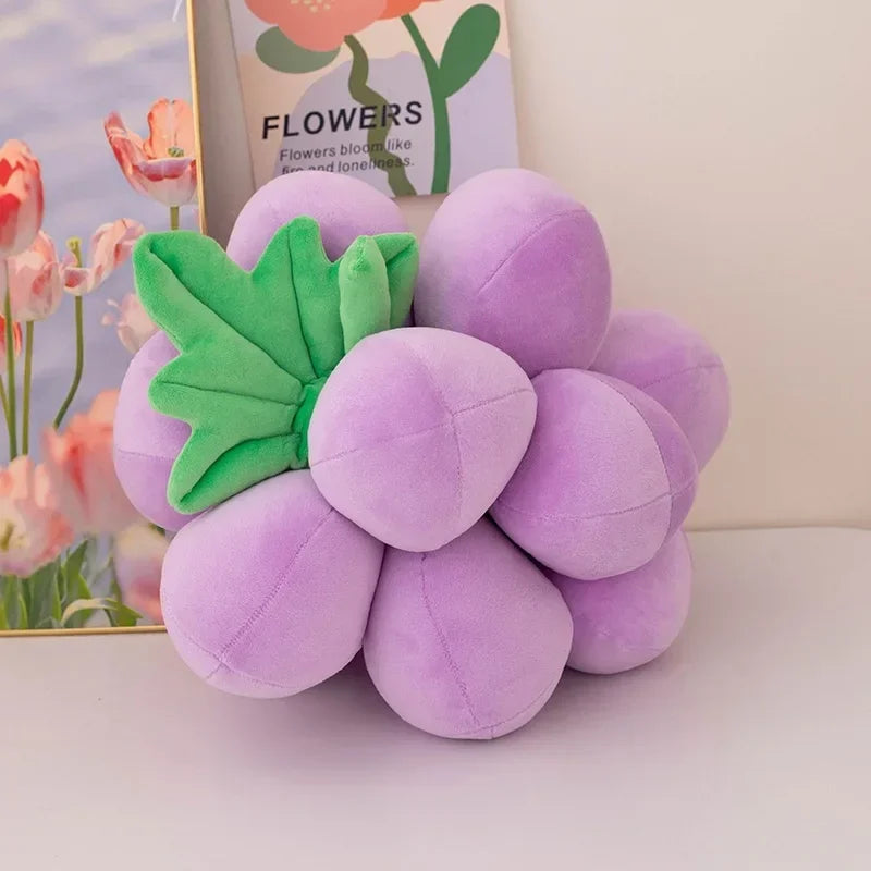 Realistic Grape Plushies, Seven Colors, 9-14" | 22-35 cm