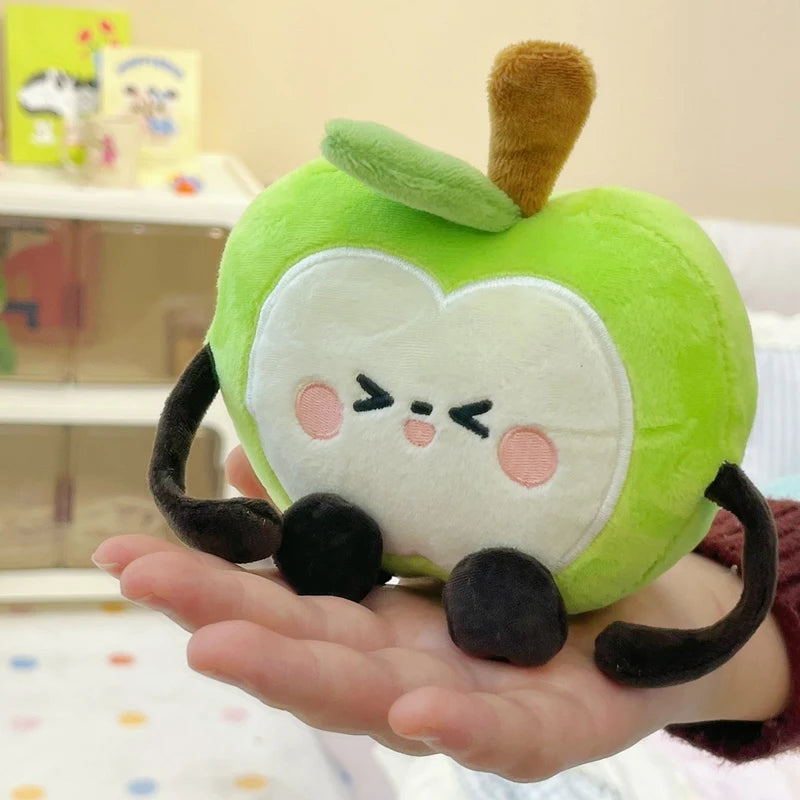 Squishy Apple Plush Pillow – Soft Stuffed Fruit Toy, Three Sizes