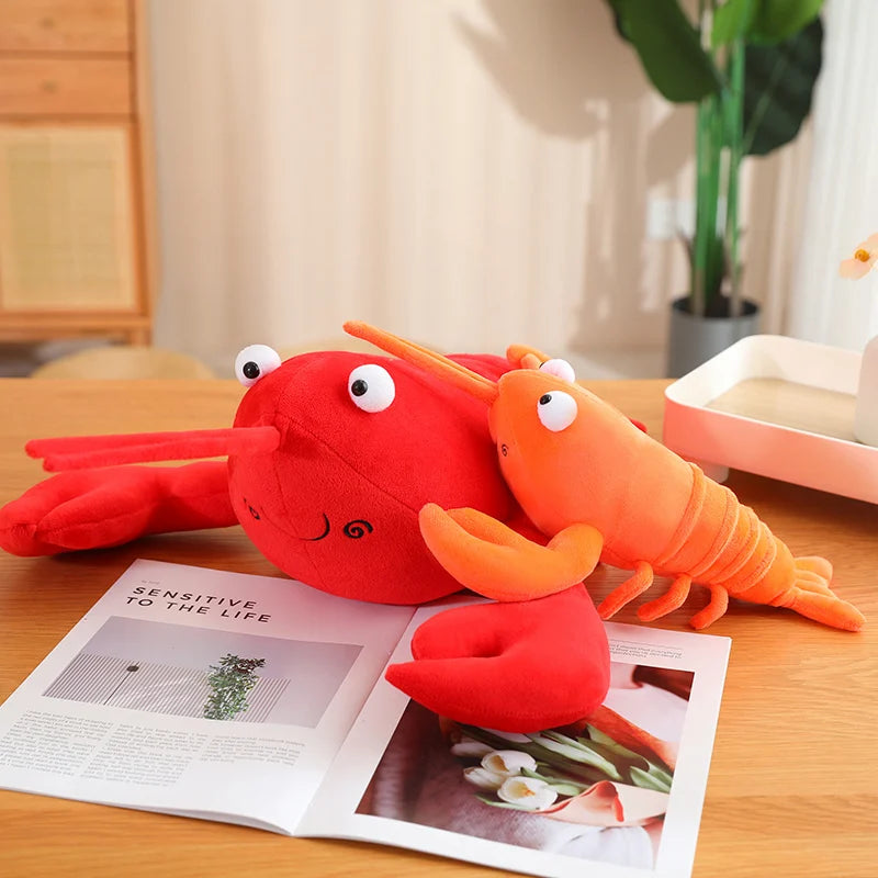 Jumbo Cartoon Red Lobster Plush Toy, 12-31" | 30-80 cm