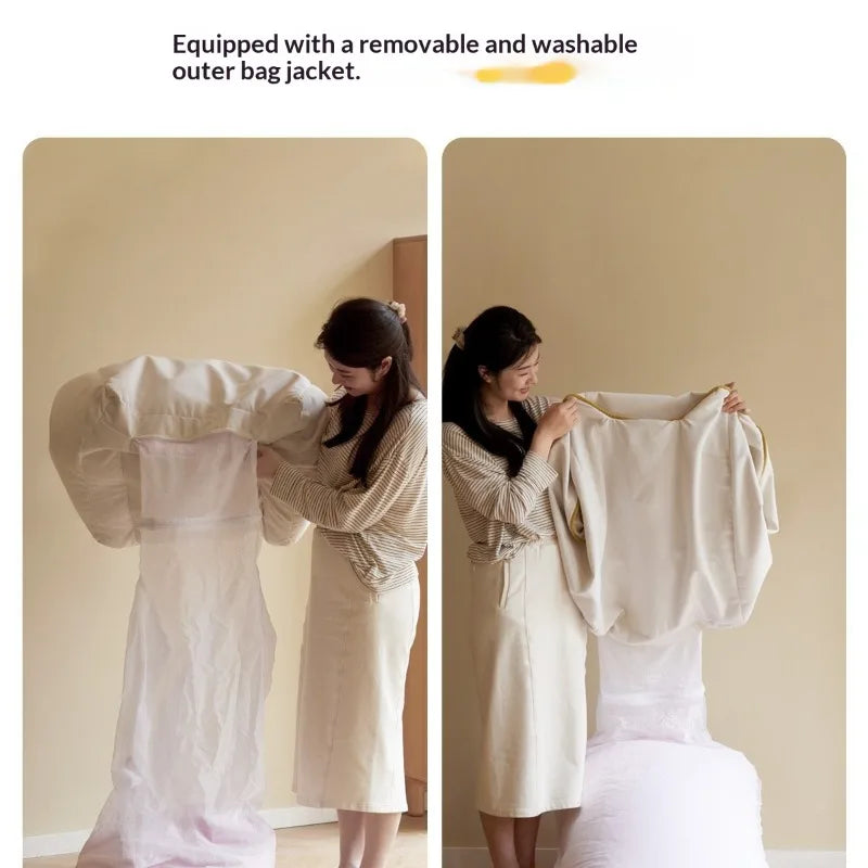 Gemütlicher Bunny Kinderlesesessel mit Karotten-Plüschkissen