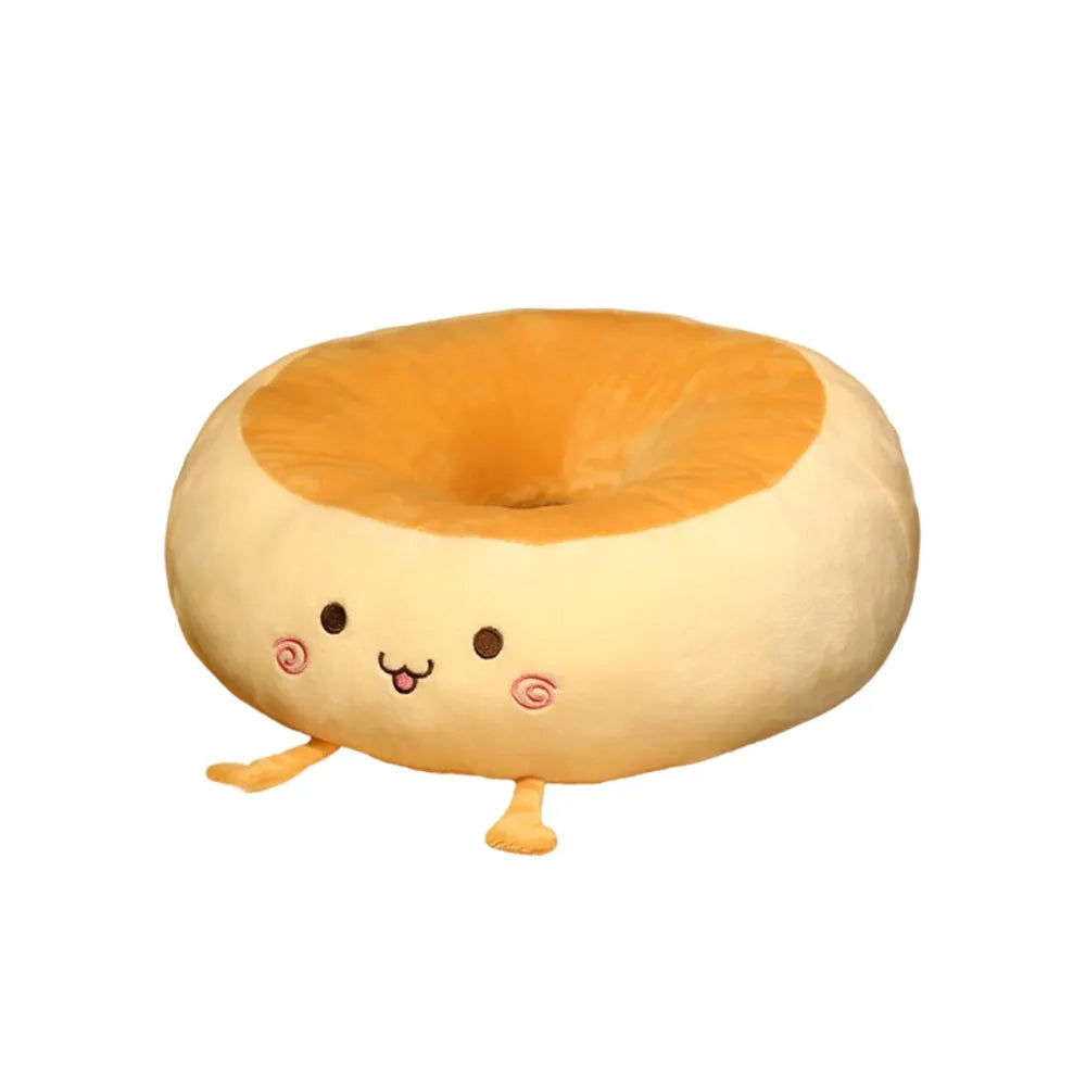 Coussin en peluche Kawaii Bagel, 15" | 38 cm
