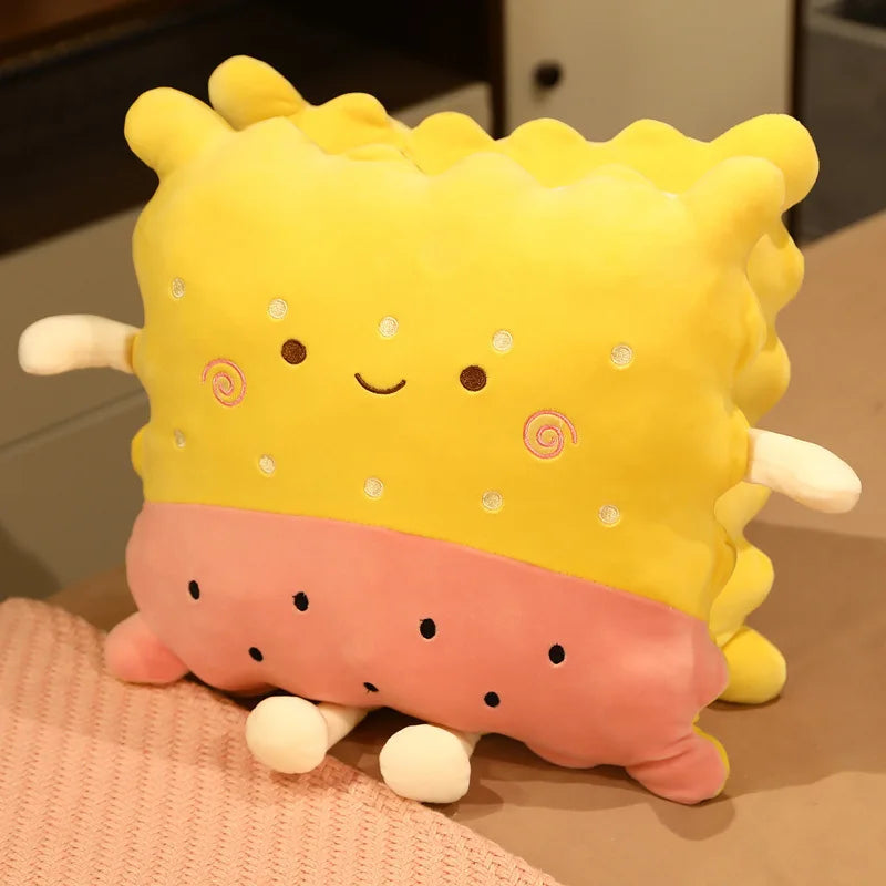 Plushie Cartoon Cracker with Optional Blanket, 15" | 38 cm