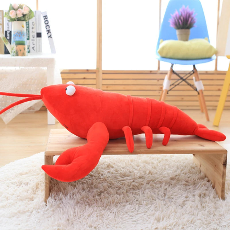 Jumbo Cartoon Red Lobster Plush Toy, 12-31" | 30-80 cm