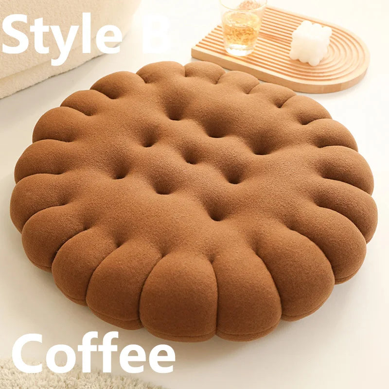 Cojín de Asiento Biscuit de Peluche - 8 Estilos, 18-22" | 45-55 centímetros
