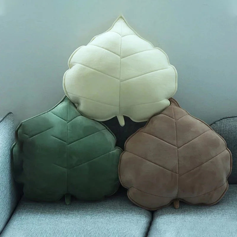 Plushie Large Realistic Leaf Throw Pillow, 11 Colors, 5-20" | 13-50 cm