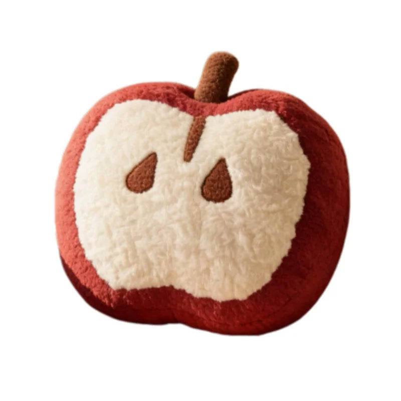 Stuffed Red Apple Plushie – Kawaii Fruit Toy & Room Ornament