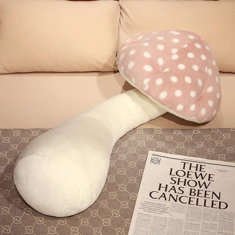 Coussin corporel en peluche Jumbo Champignon : Cinq couleurs, 2,6-4,3'' | 80-130 cm