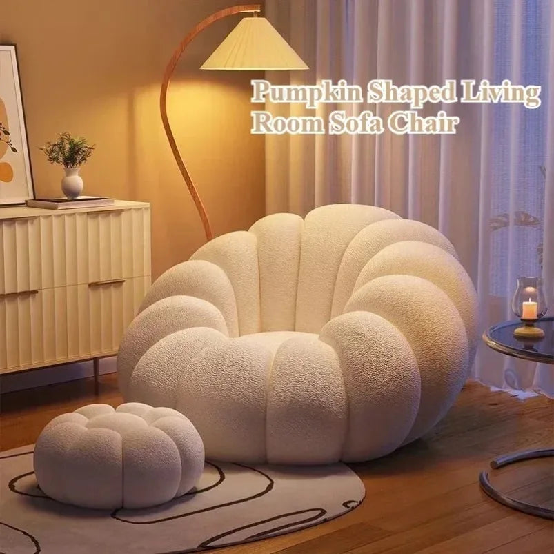 Kürbis-inspirierter Plüsch-Sessel - Sechs Farben