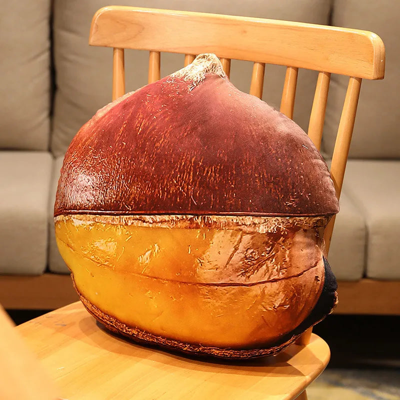 Cuscino a forma di noce realistica, 16-22" | 40-55 centimetri