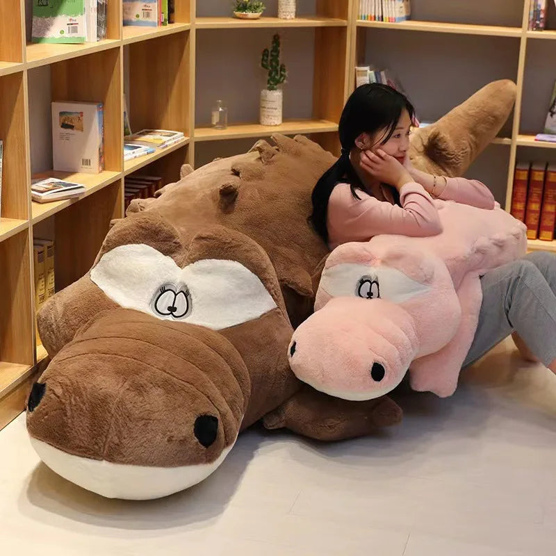 Giant 10-Foot Crocodile Plushie - WITH STUFFING - 1.7-3 meters long
