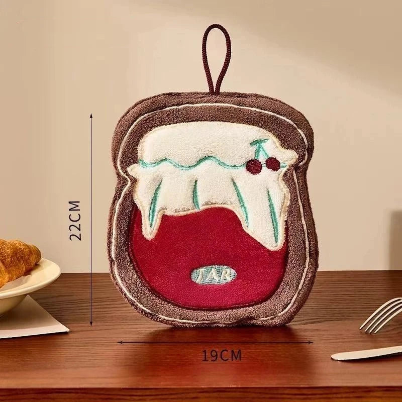 Thickened Kitchen Hand Towel – Absorbent Hanging Cloth