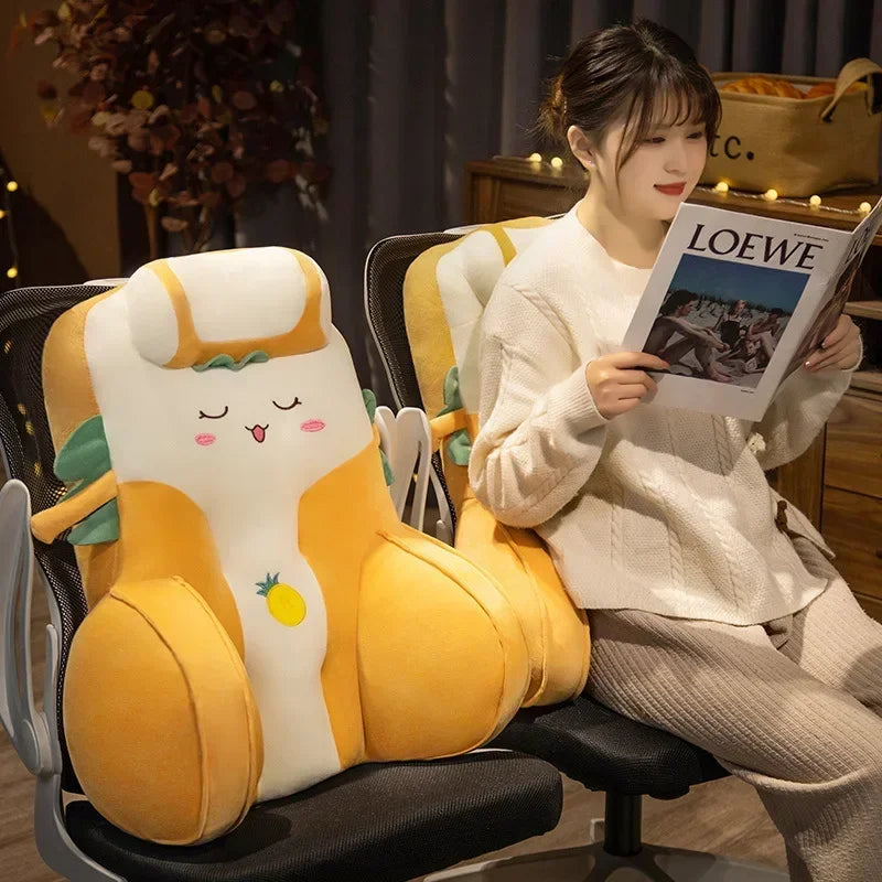 Kawaii Obst Rückenstützkissen – Gemütliche Unterstützung mit einer saftigen Wendung!