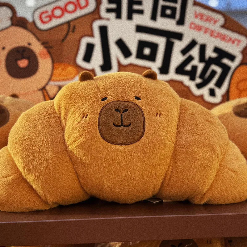 Capybara Croissant Plüschfigur, 18-24" | 45-60 cm