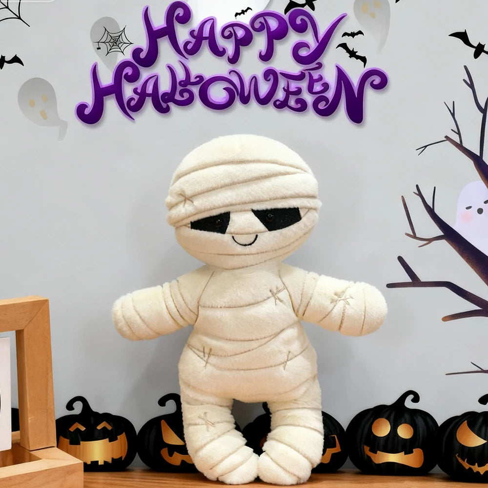 Halloween Mummy Pumpkin Plush Toy – Spooky Stuffed Animal Holiday Gift