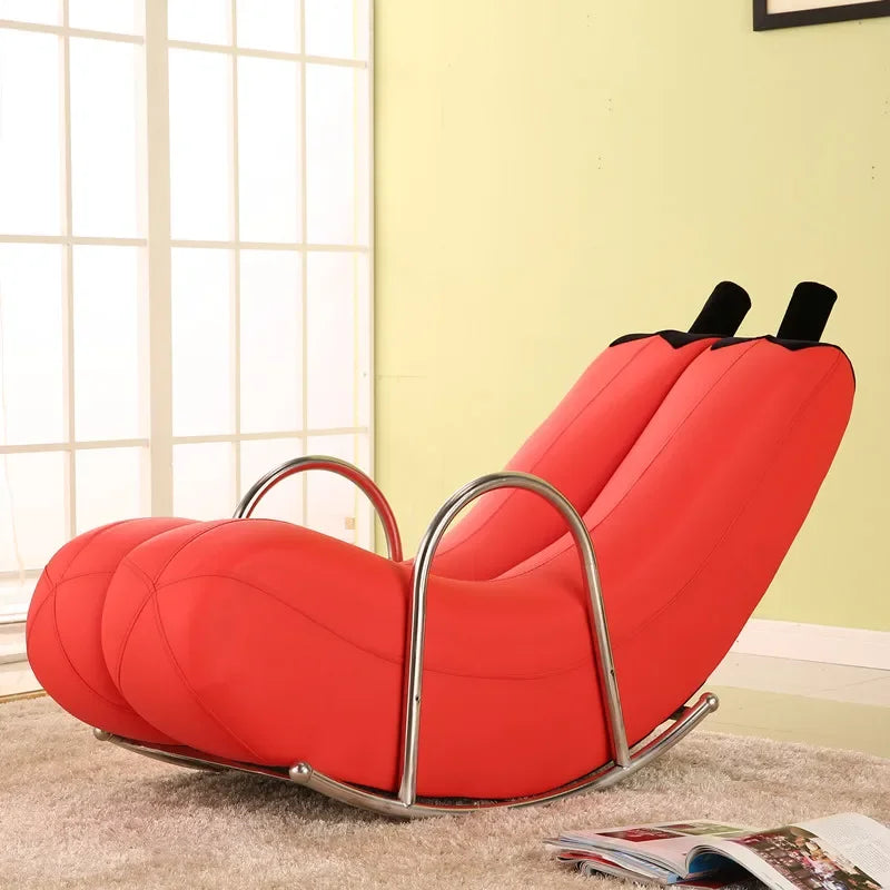 Go Bananas Rocking Chair - Six Colors, Faux Leather or Plush Design