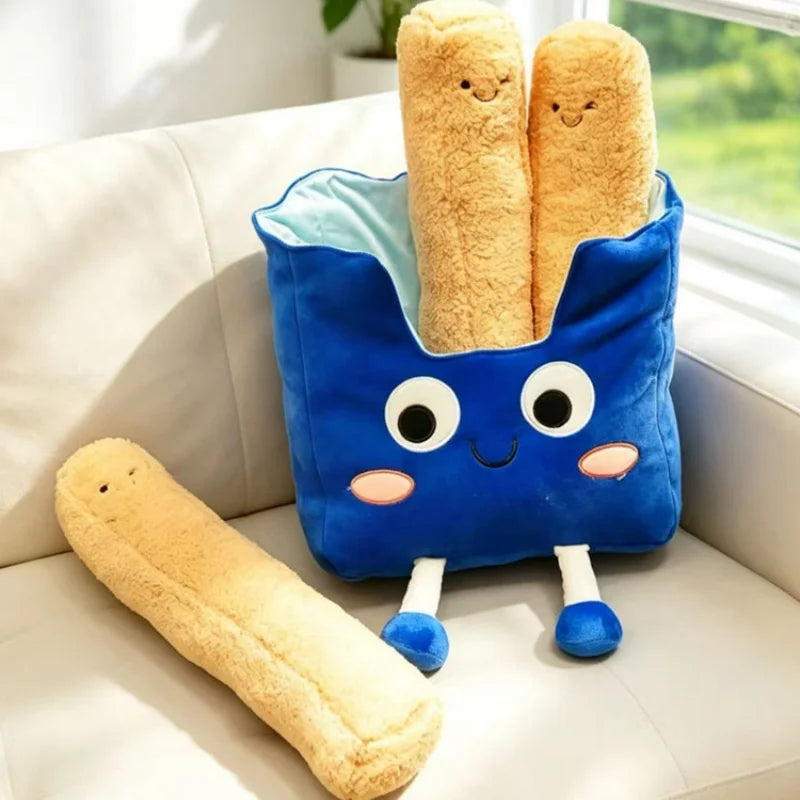 Detachable French Fries Plush Toy – Giant Novelty Fries Pillow, 16" | 40 cm