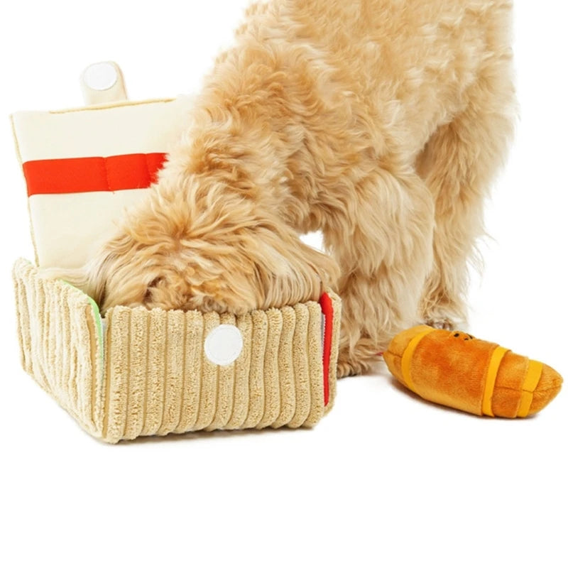 Plüsch Picknickkorb Hund Schnüffelspielzeug, 7" | 17 cm