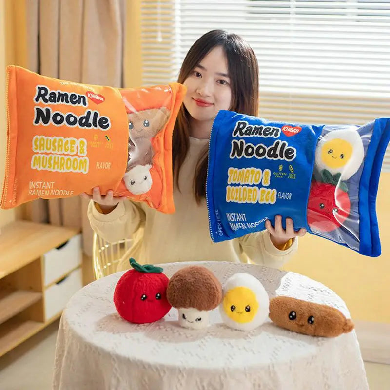 Juguete de peluche en forma de almohada de bolsa de aperitivos, ocho estilos, 16" | 40 centímetros