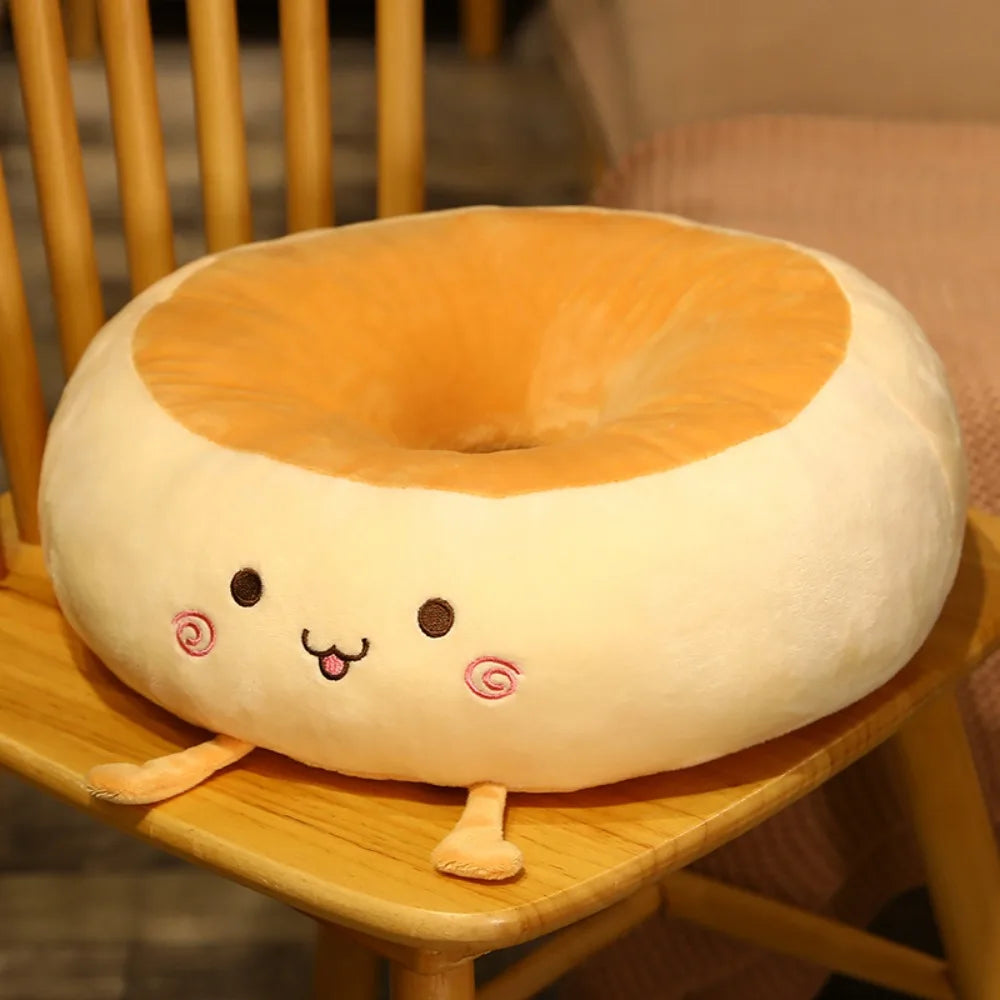 Coussin en peluche Kawaii Bagel, 15" | 38 cm