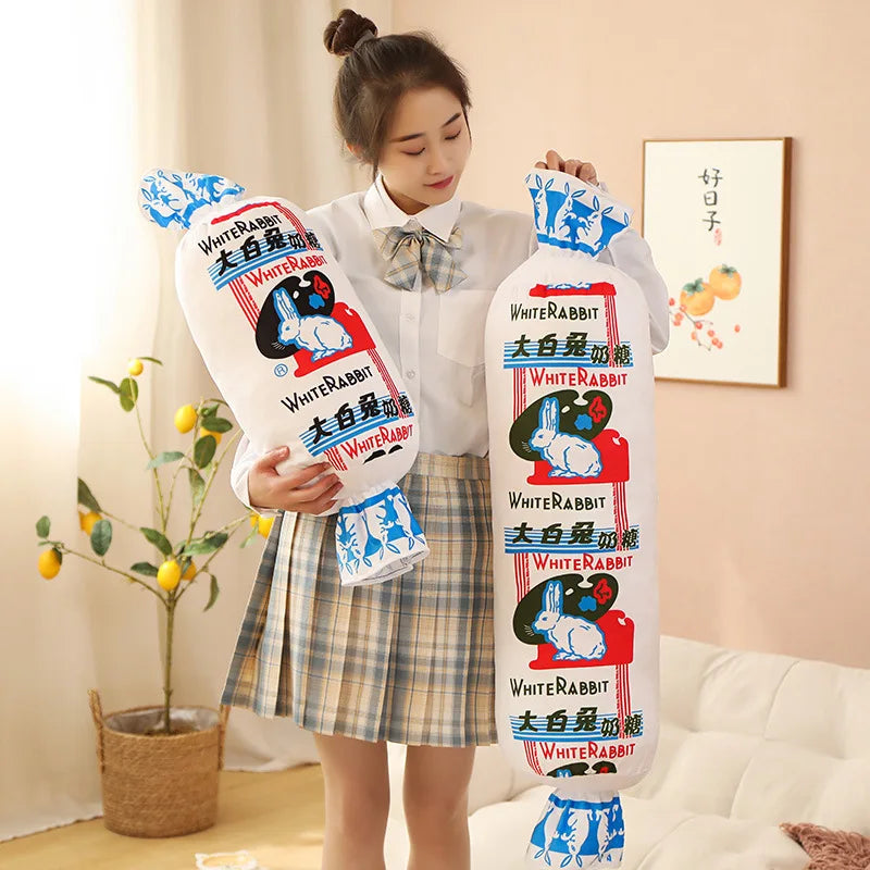 Jouet en peluche Candy Lapin Blanc, 20-40" | 50-110 cm