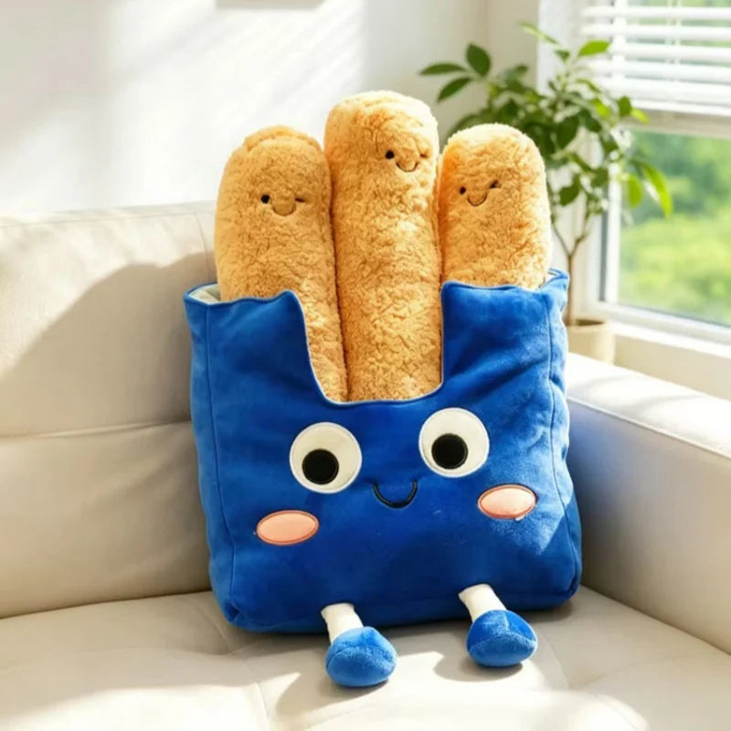 Detachable French Fries Plush Toy – Giant Novelty Fries Pillow, 16" | 40 cm