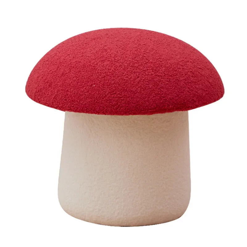Pouf Champignon Douillet en Peluche - Cinq Couleurs
