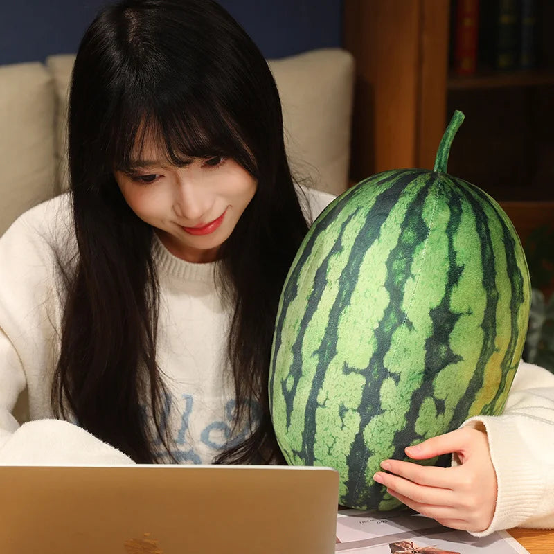 Plushie Realistico Anguria, 10-12" | 25-30 centimetri