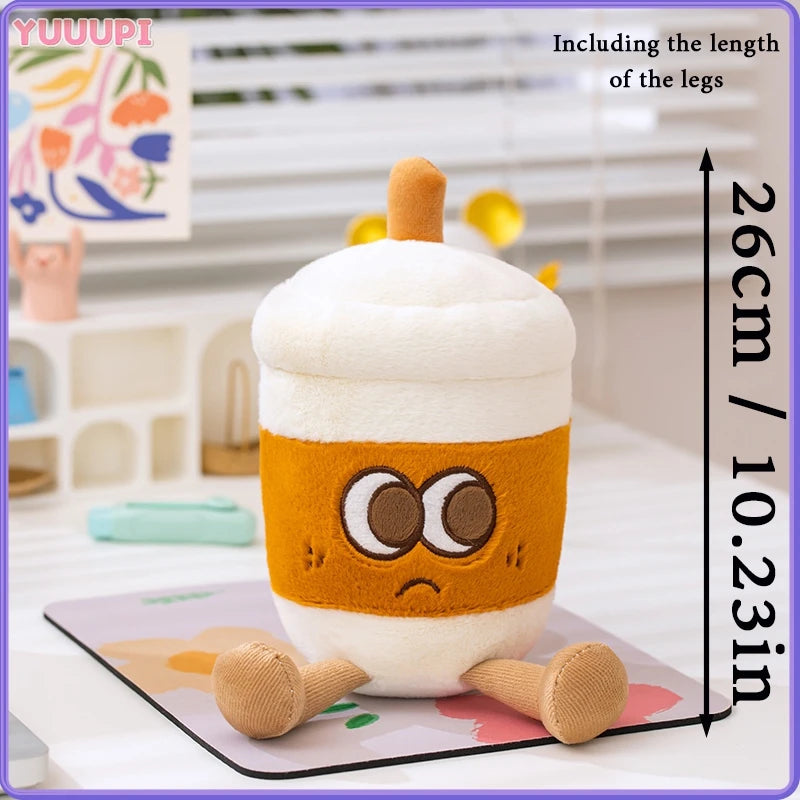 Coffee Cup & Teapot Plush Toy – Kawaii Stuffed Mug Travel Companion