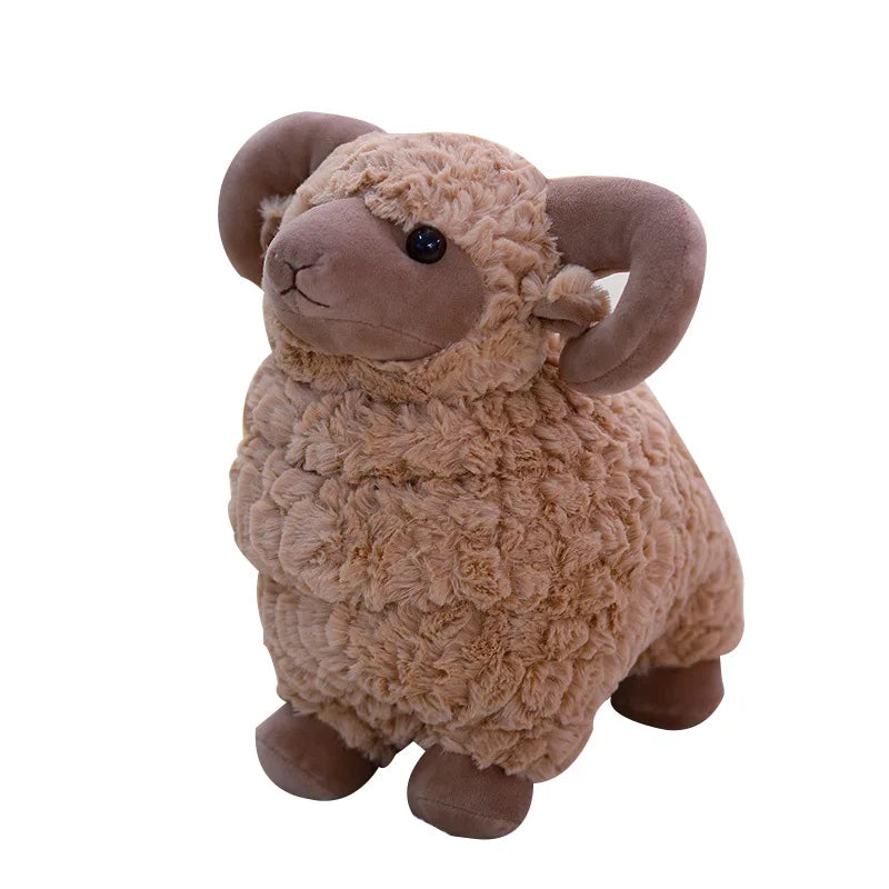 Plushie Realistic Sheep, Four Colors, 8-20" | 20-50 cm