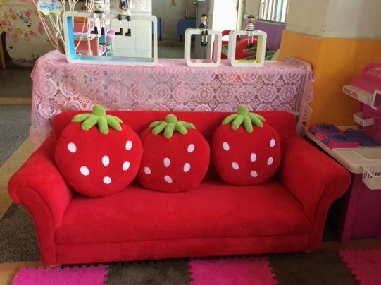 Erdbeertraum Kinder-Couch-Set - Vier Farben