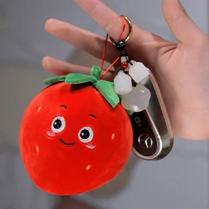 Kawaii Fruit Plush Pillows – Apple, Avocado, Strawberry & More, 4-12" | 10-30 cm