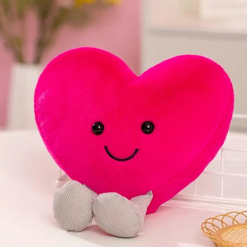 Cœur en peluche de Saint-Valentin, trois couleurs, 7-12" |18-30 cm