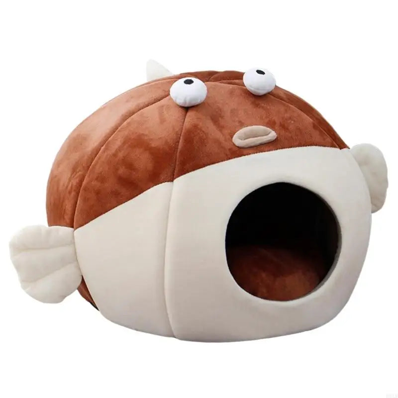 Plush Fish Pet Bed- For Pets up to 15 lbs (6.8 kg)