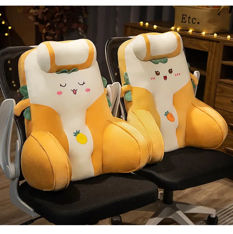 Kawaii Obst Rückenstützkissen – Gemütliche Unterstützung mit einer saftigen Wendung!