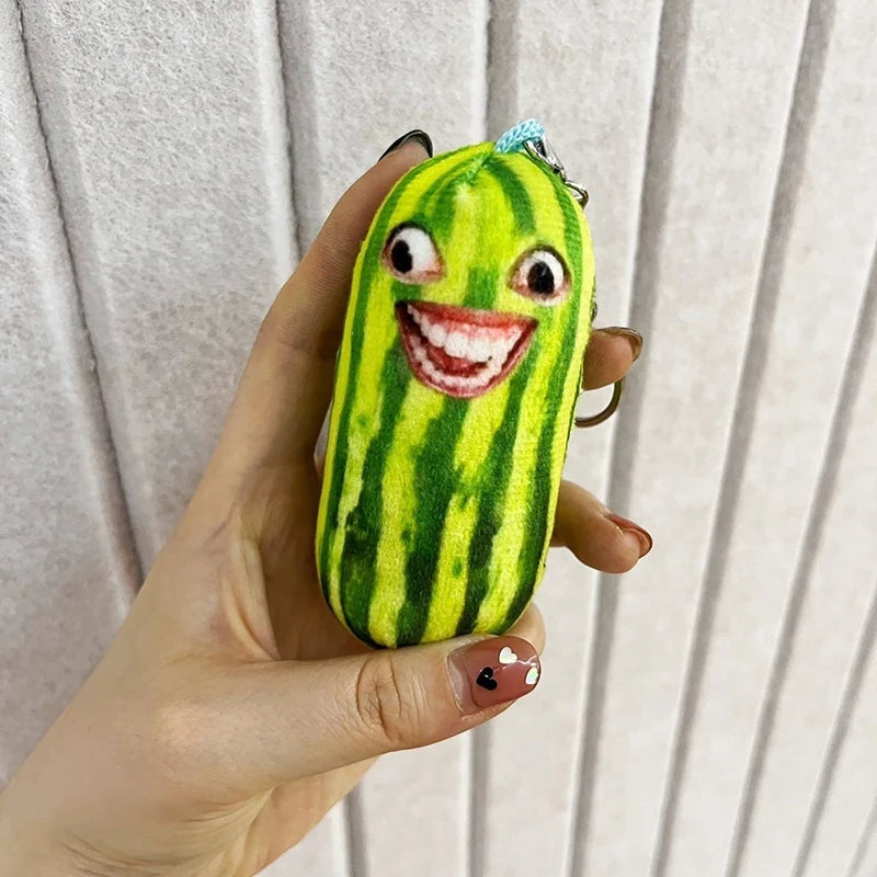 Watermelon Plush Keychain & Bag Charm, 5-8" | 12-20 cm