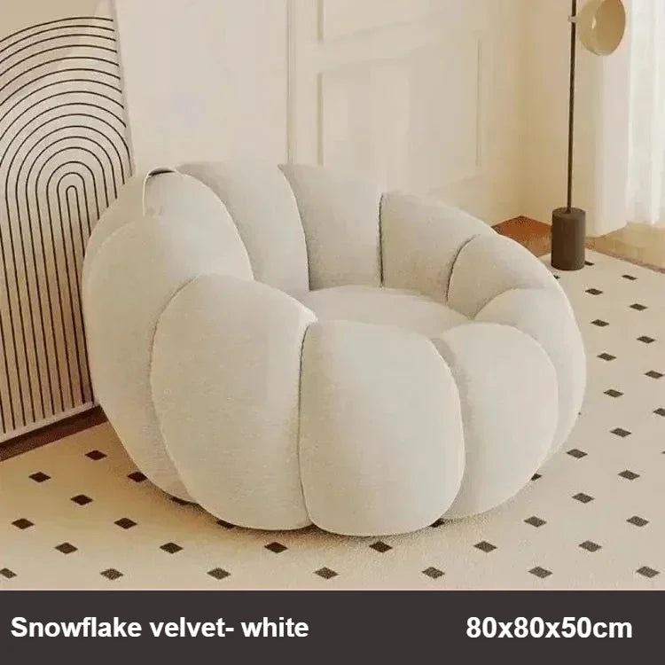 Kürbis-inspirierter Plüsch-Sessel - Sechs Farben