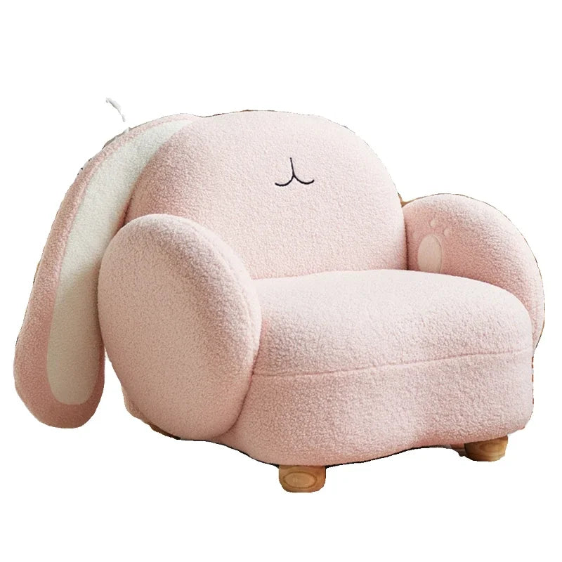 Sillón de peluche con forma de conejo adorable para niños, 24"-31" | 60-71 centímetros