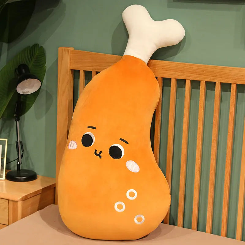 Giant Chicken Leg Drumstick Plush Pillow, 20-39" | 50-100 cm