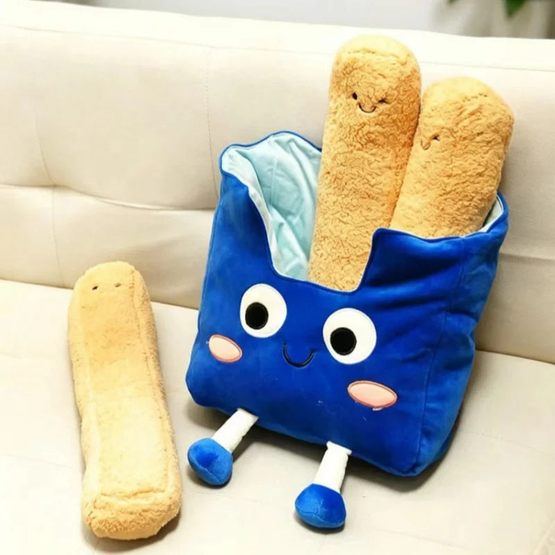 Detachable French Fries Plush Toy – Giant Novelty Fries Pillow, 16" | 40 cm