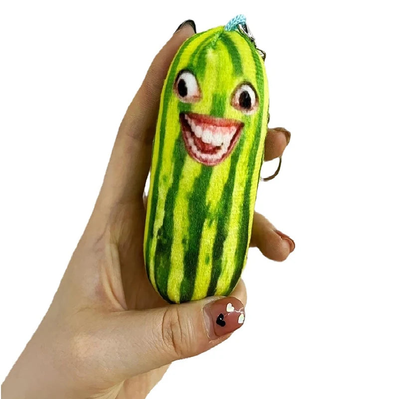 Watermelon Plush Keychain & Bag Charm, 5-8" | 12-20 cm
