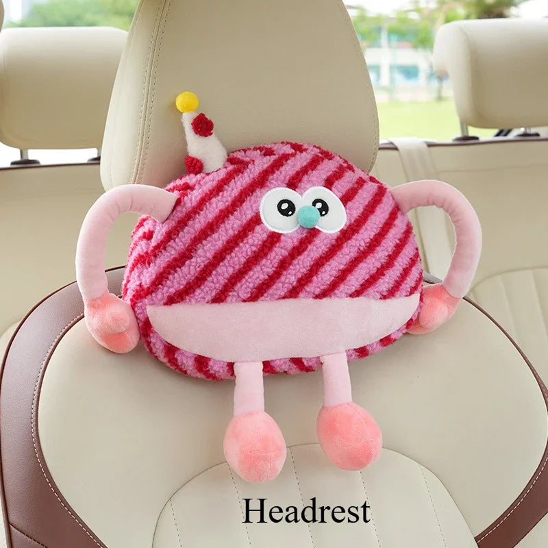 Cojín de Waffle de Cumpleaños de Peluche para Soporte de Cabeza/Lumbar, 14-20" | 35-50 centímetros