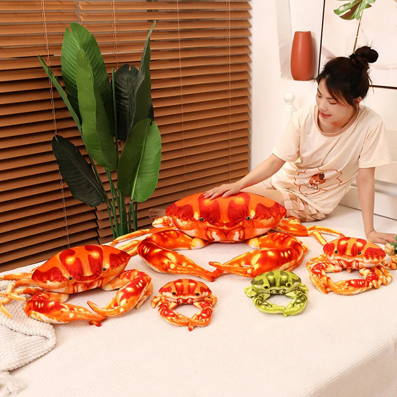 Plüsch Jumbo Realistischer Dungeness Krebs, 9-30" | 24-75 cm